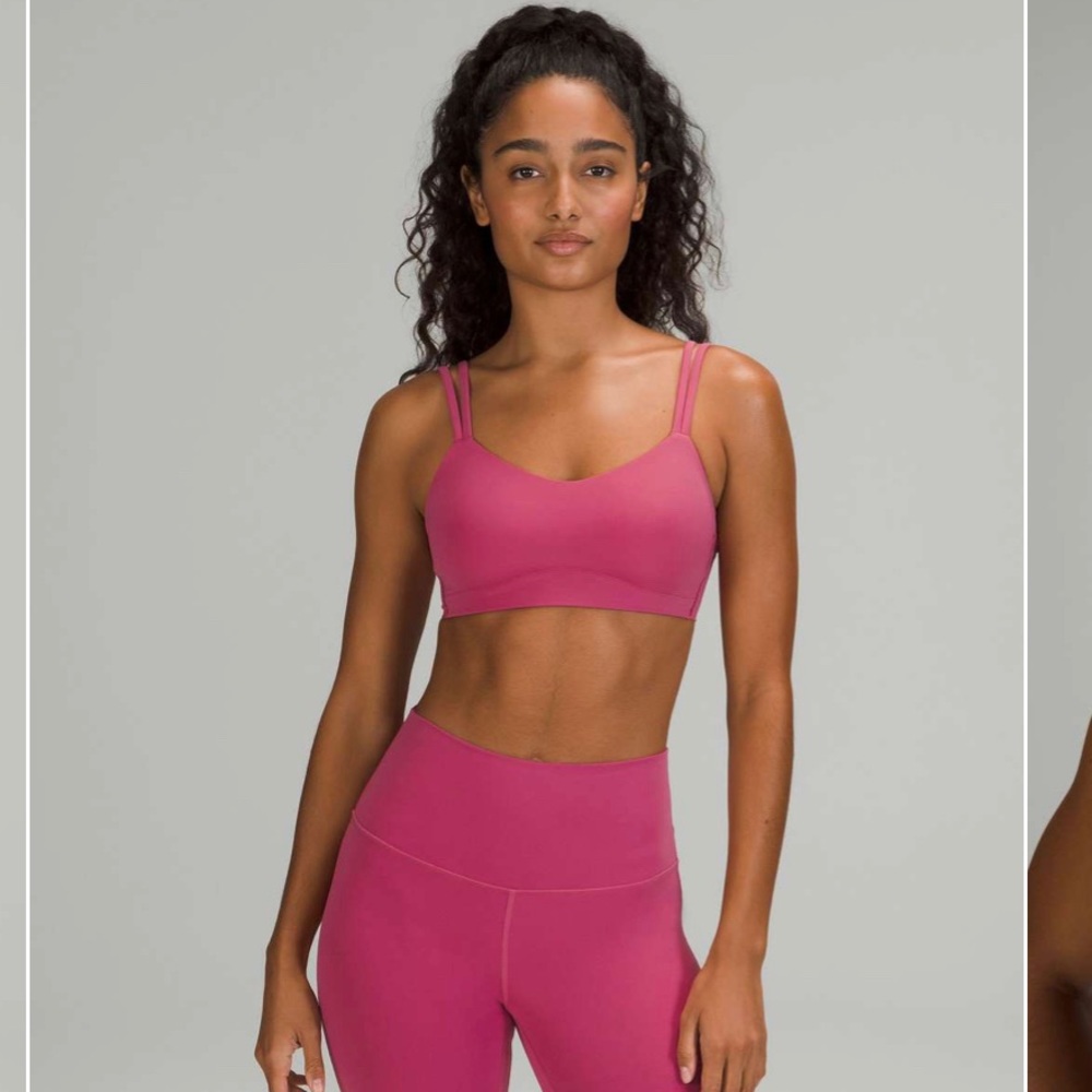 Lululemon Like A Cloud Bra Pink Lychee Size 8